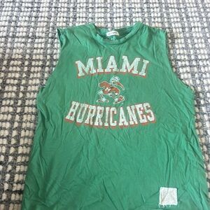 sleeveless shirt miami hurricanes